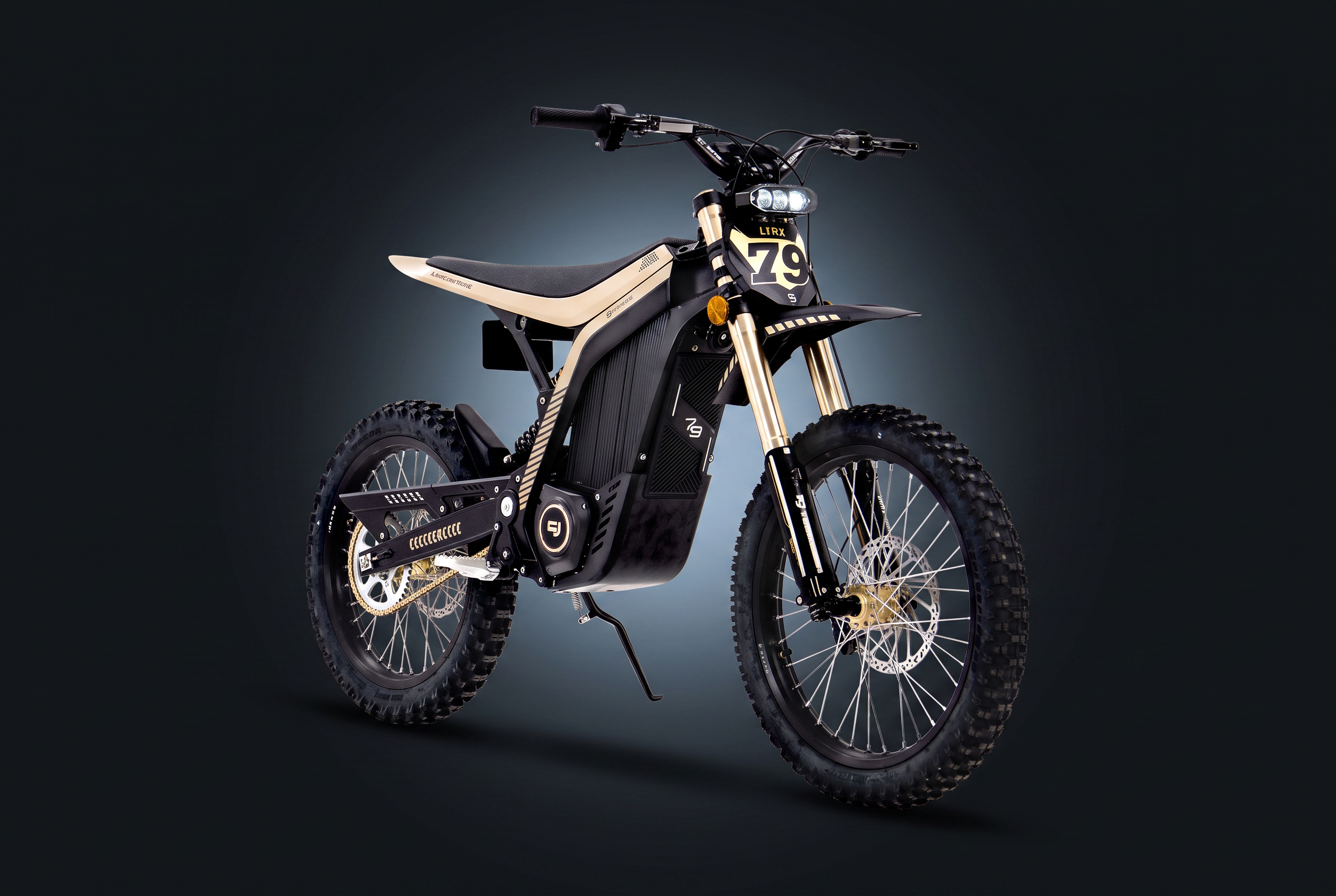 2026 79Bike Lynx Black/Gold Electric Dirt Bike — photo 2