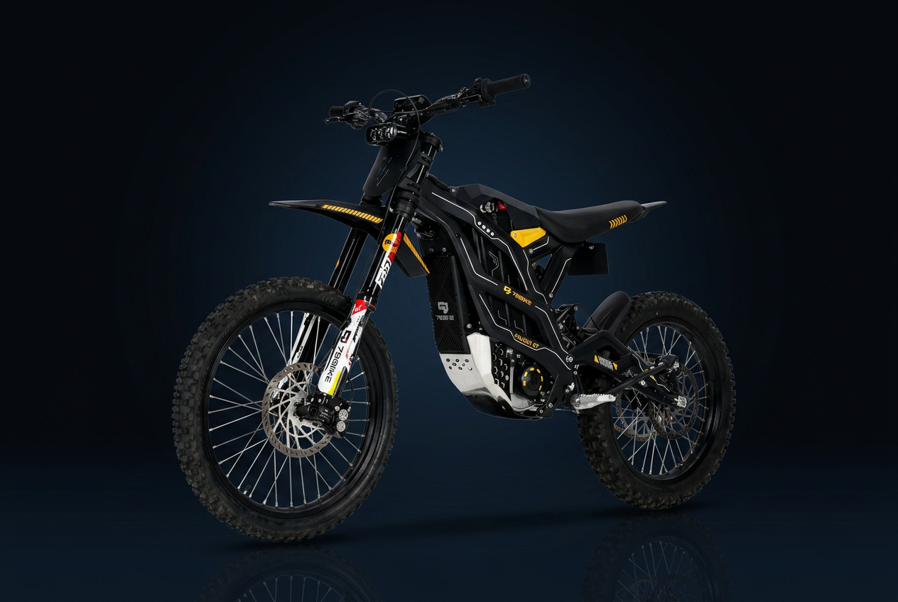2026 79Bike Falcon GT Black Yellow Electric Dirt Bike — photo 2