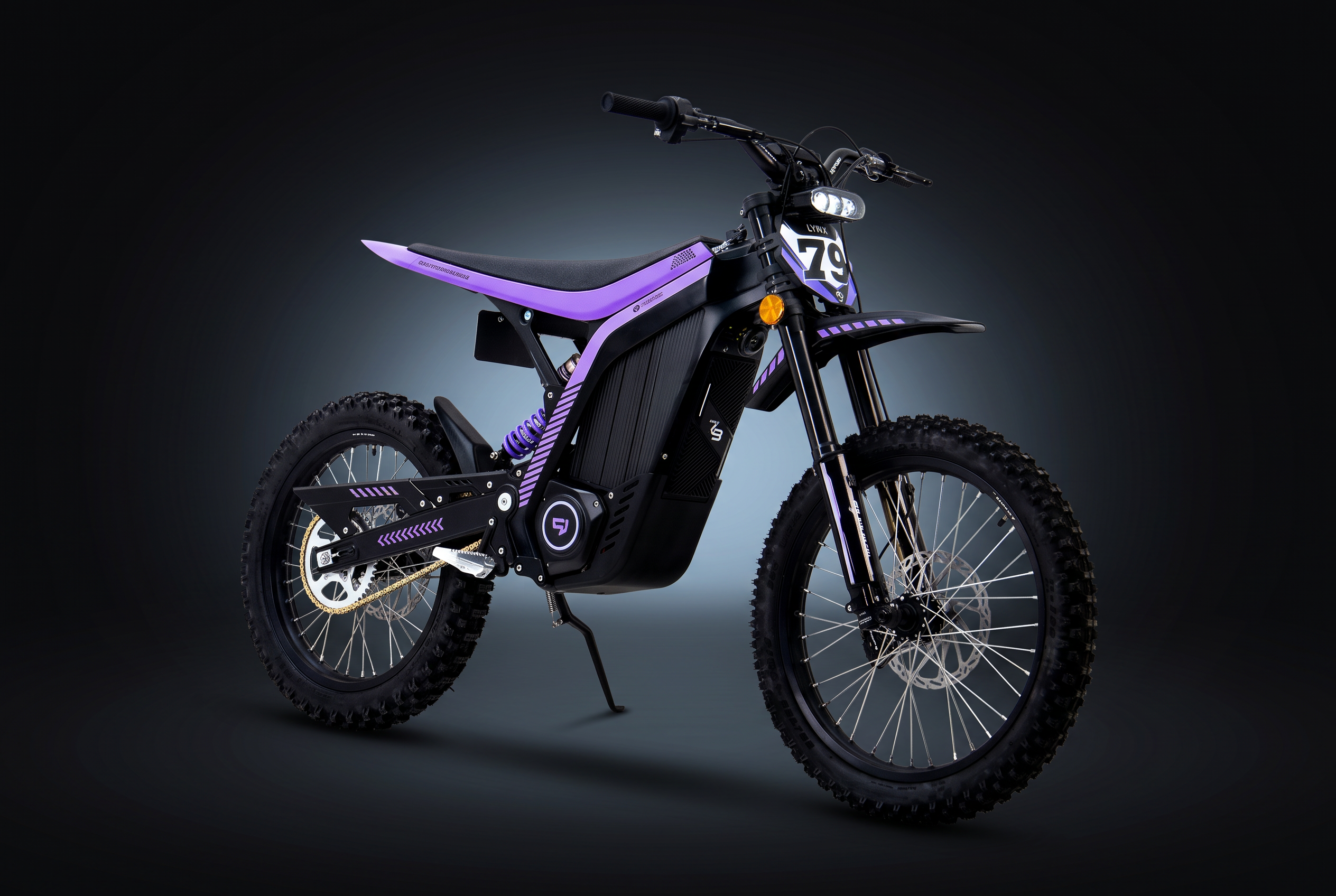 2026 79Bike Lynx Black/Purple Electric Dirt Bike — photo 2