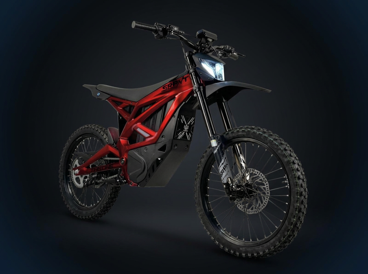 2026 THRONE SRPNT X3 Diablo Red Electric Motorcycle — photo 2
