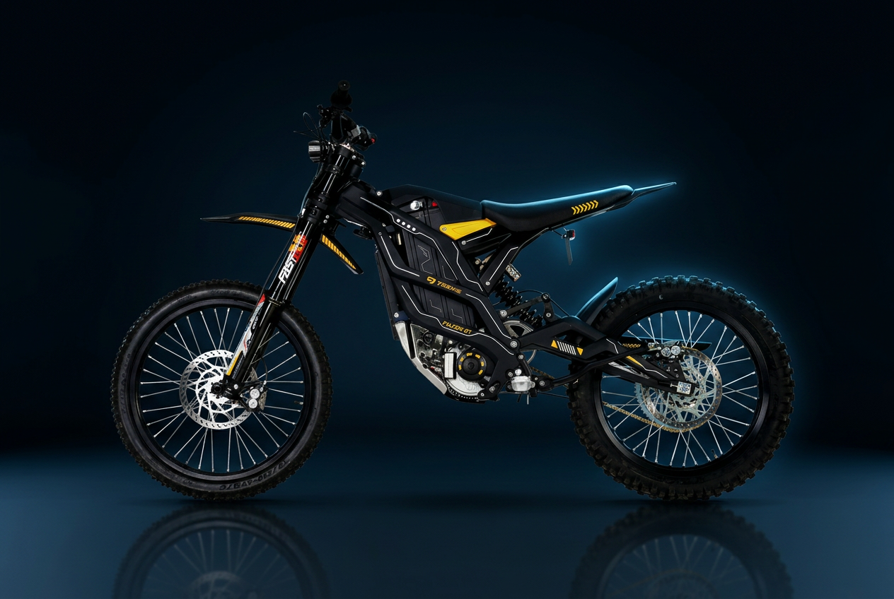 2026 79Bike Falcon GT Black Yellow Electric Dirt Bike — photo 1