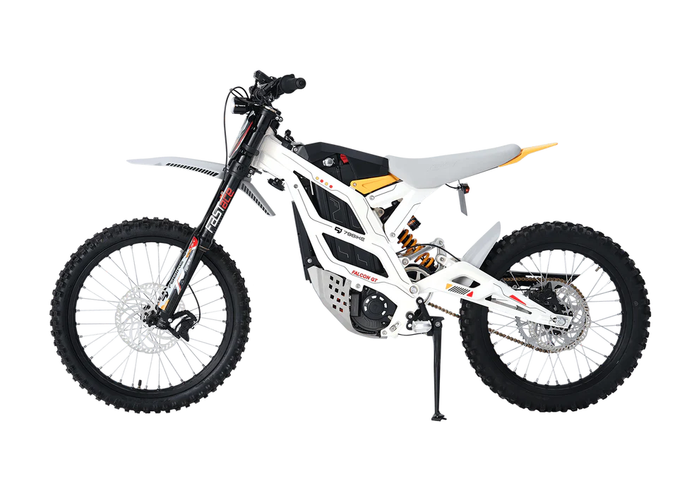 2026 79Bike Falcon GT White Yellow Electric Dirt Bike — photo 1