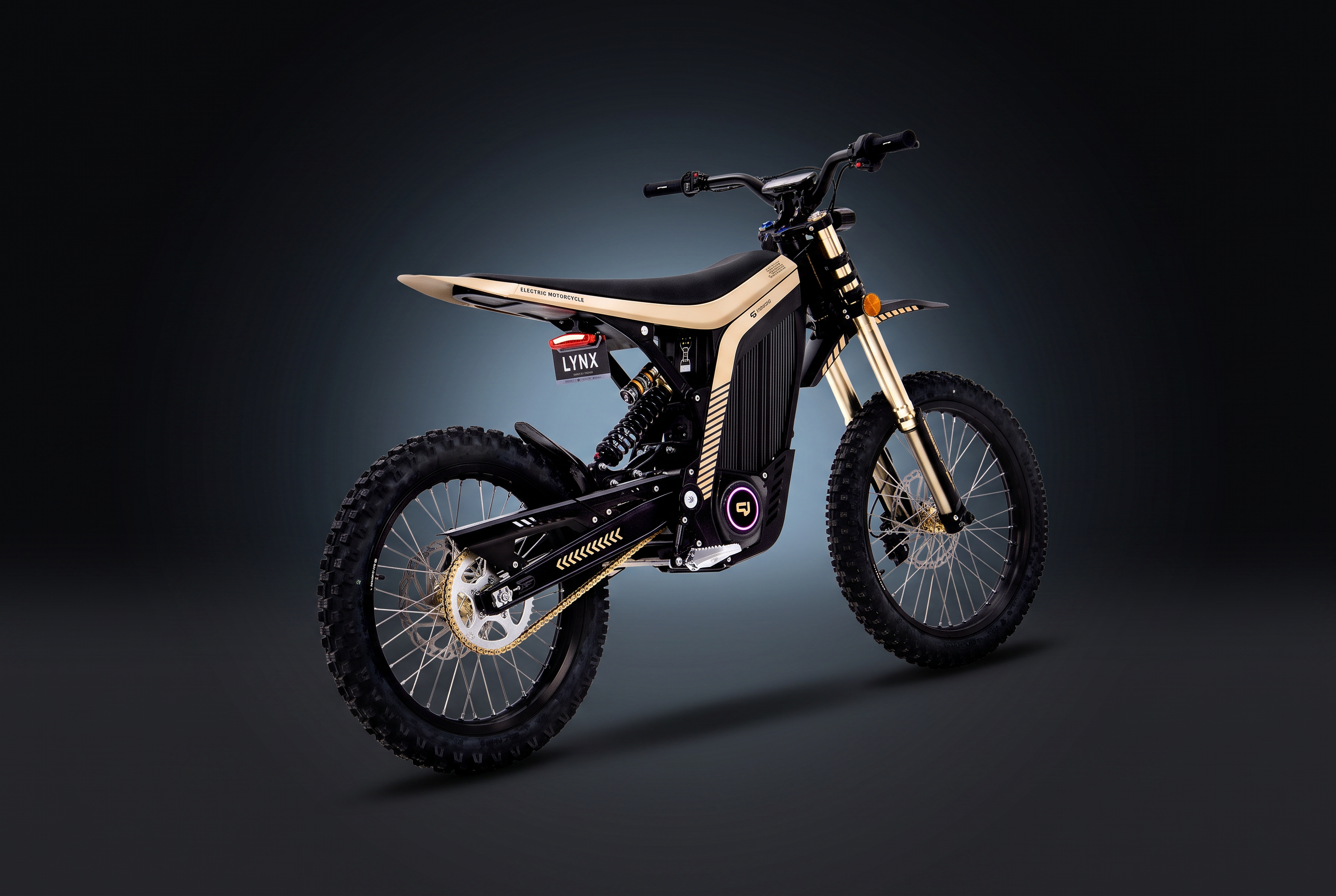 2026 79Bike Lynx Black/Gold Electric Dirt Bike — photo 3
