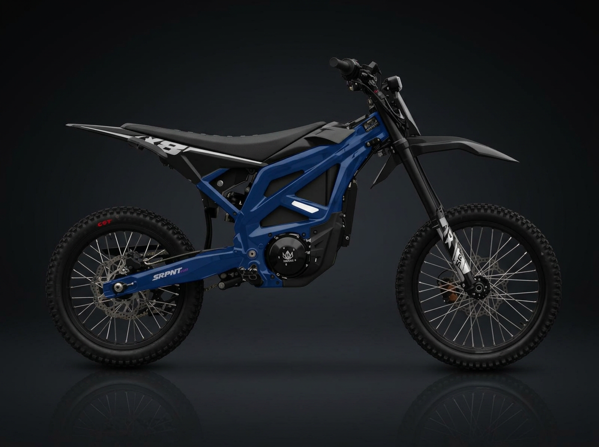 2026 THRONE SRPNT X8 Midnight Blue Electric Motorcycle — photo 1